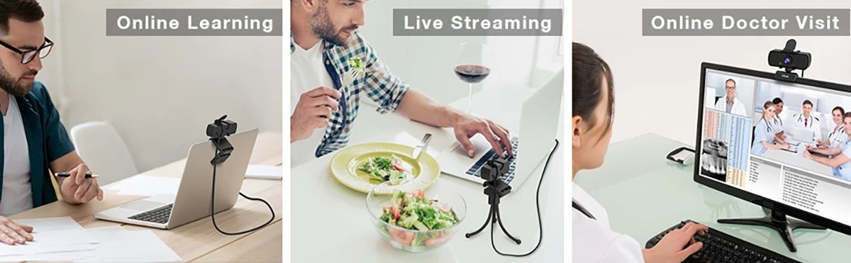 FIFINE 1440p Full HD PC Webcam with Microphone