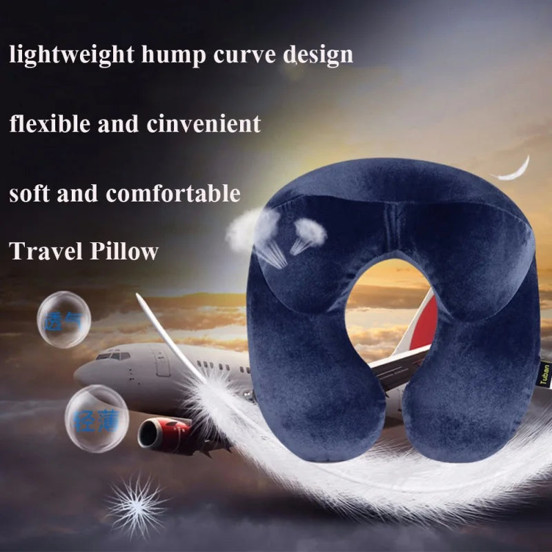 U-Shape Travel Pillow for Airplane and Car