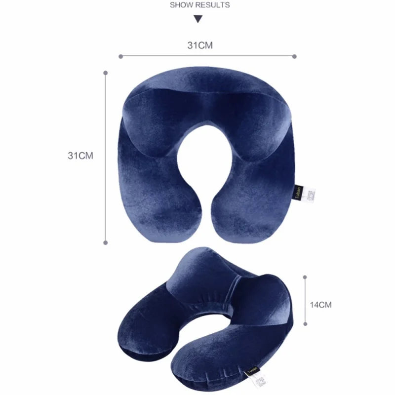U-Shape Travel Pillow for Airplane and Car