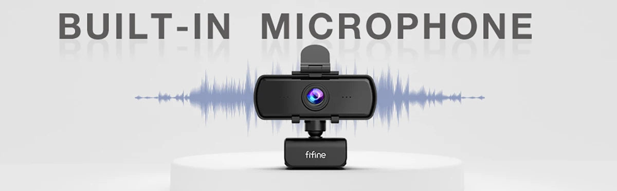 FIFINE 1440p Full HD PC Webcam with Microphone