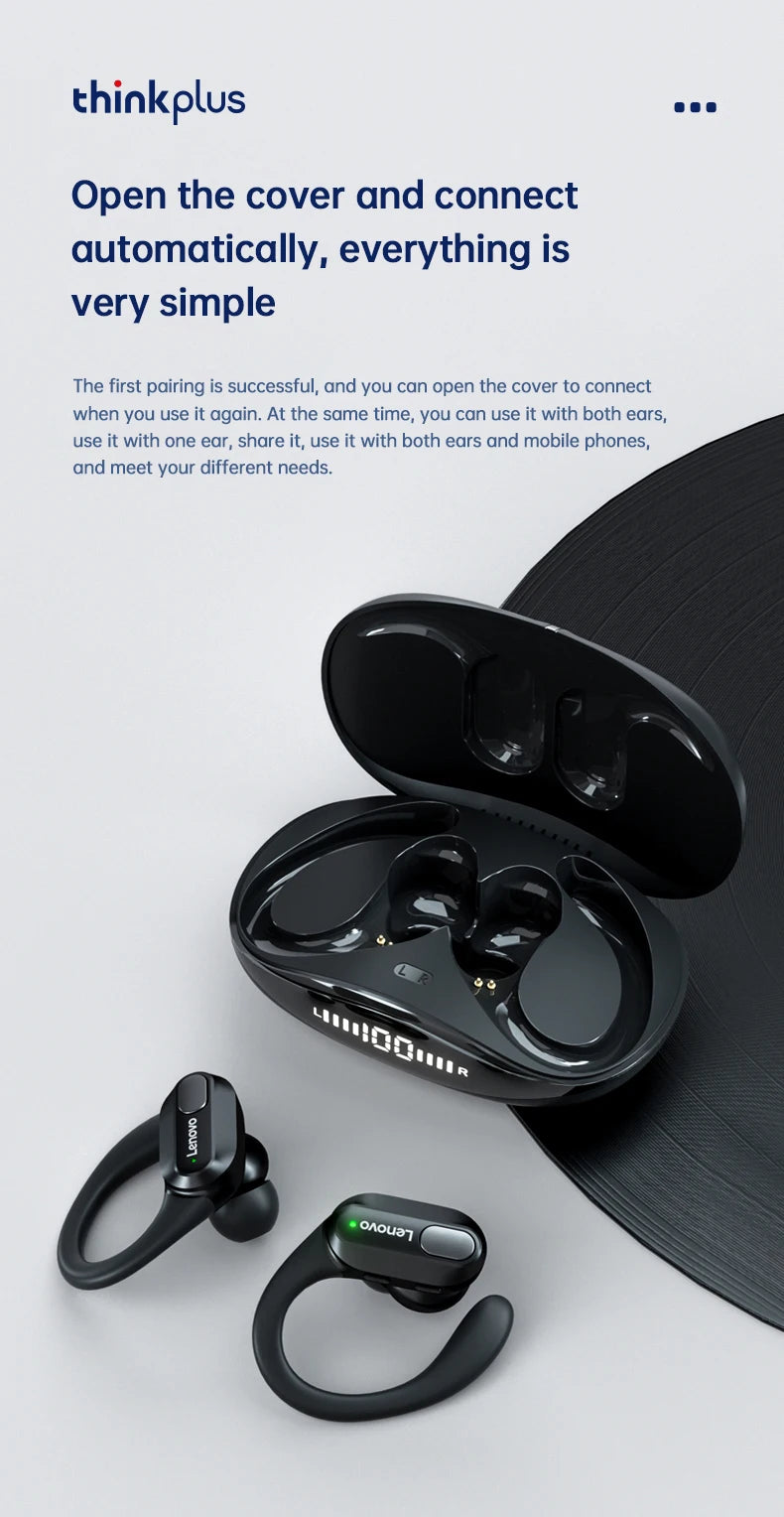Original Lenovo XT80 Sports Wireless Earphones with Mics
