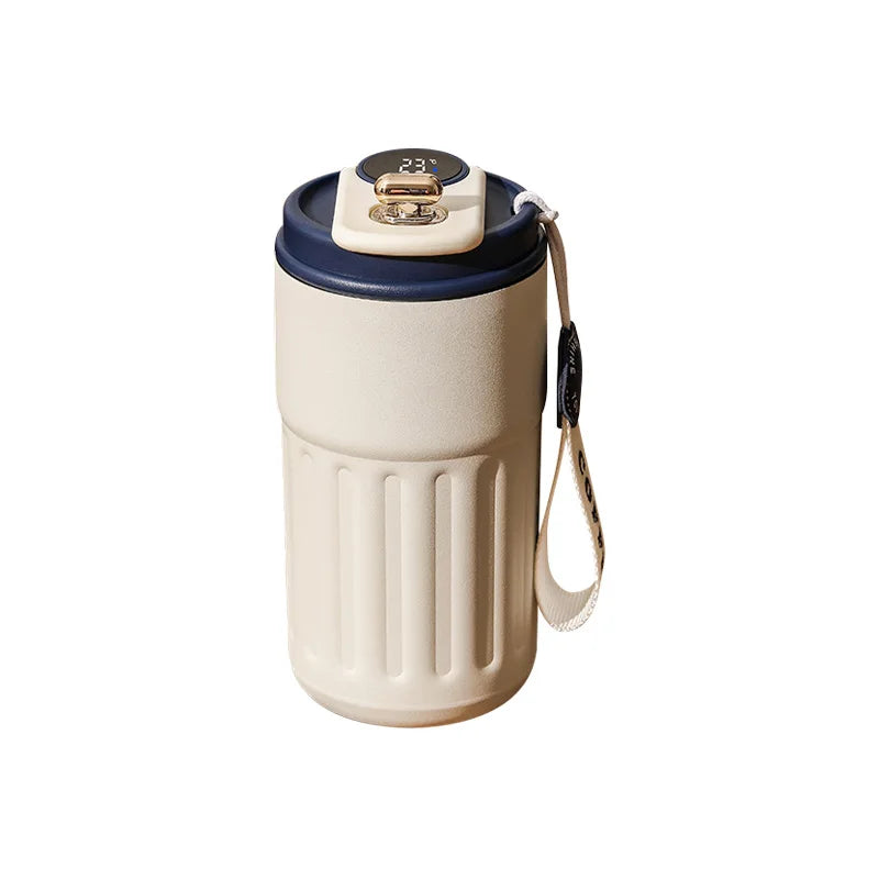 450ml Thermos Bottle Smart Display Temperature 316 Stainless Steel Vacuum Cup Office Coffee