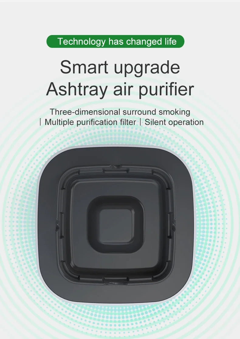 Smart Cigarette Ashtray Air Purifier