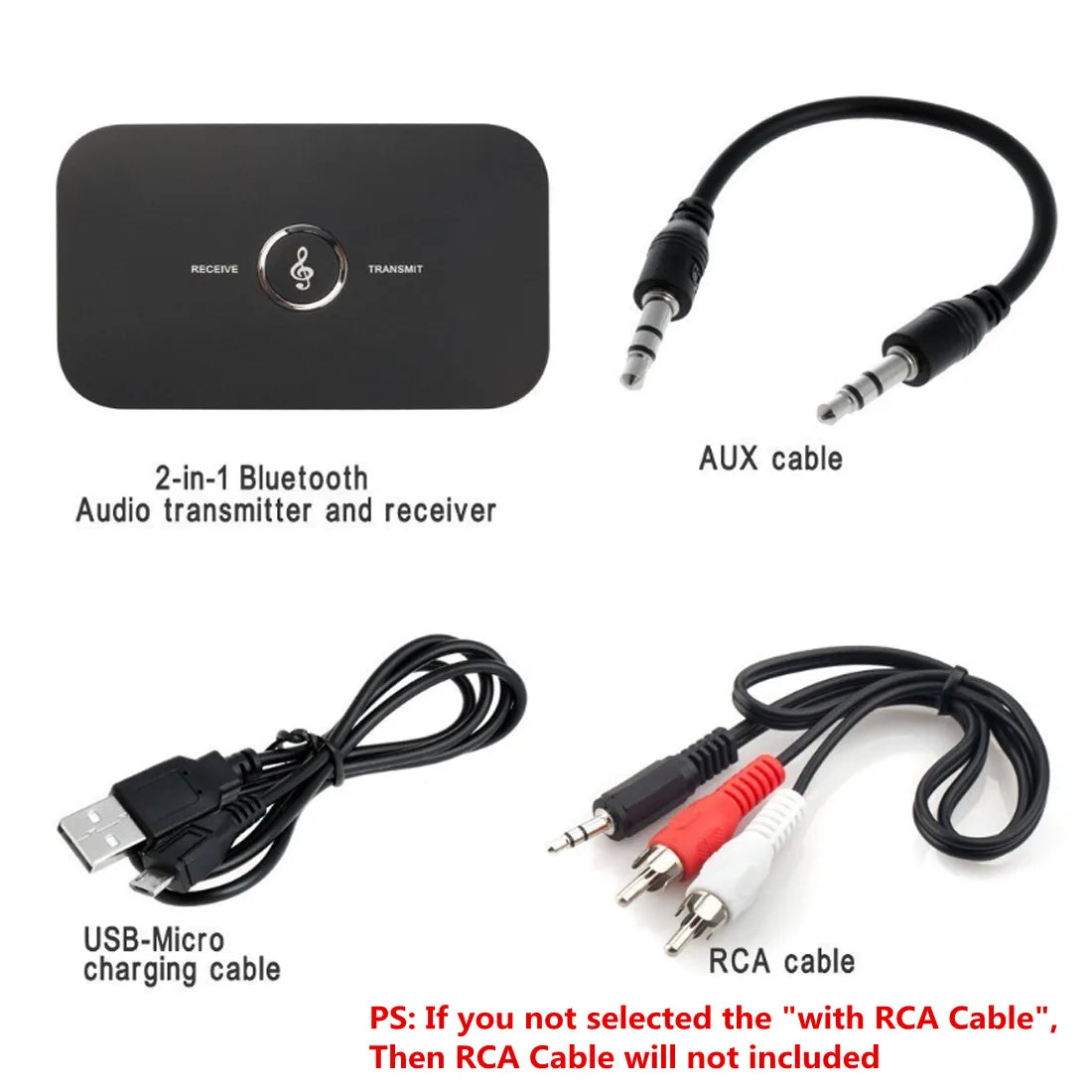 Audio Transmitter Receiver Stereo 3.5mm AUX