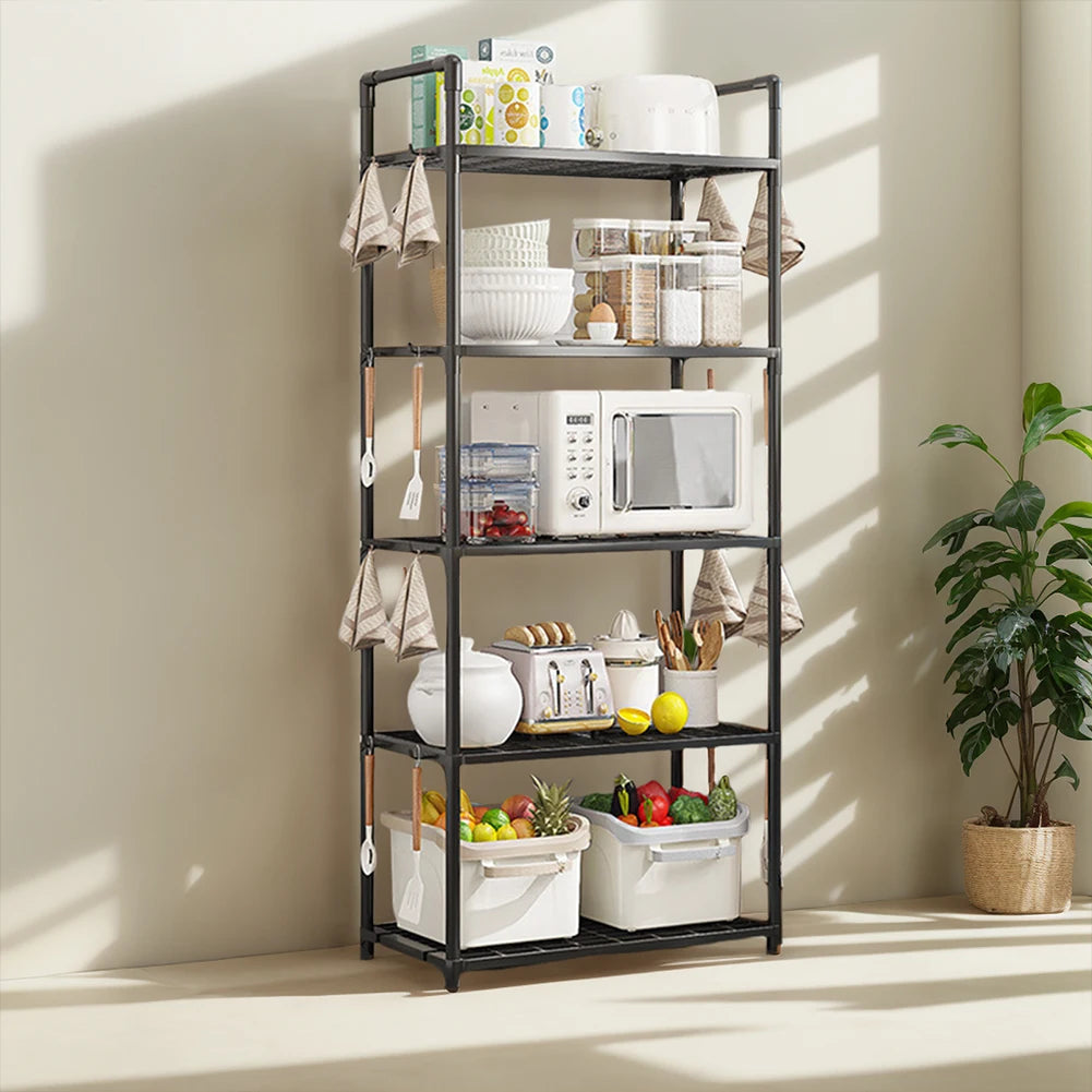 5 Tier Storage Shelves Heavy Duty Shelving Unit 66 Lbs Capacity