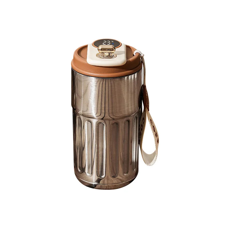 450ml Thermos Bottle Smart Display Temperature 316 Stainless Steel Vacuum Cup Office Coffee