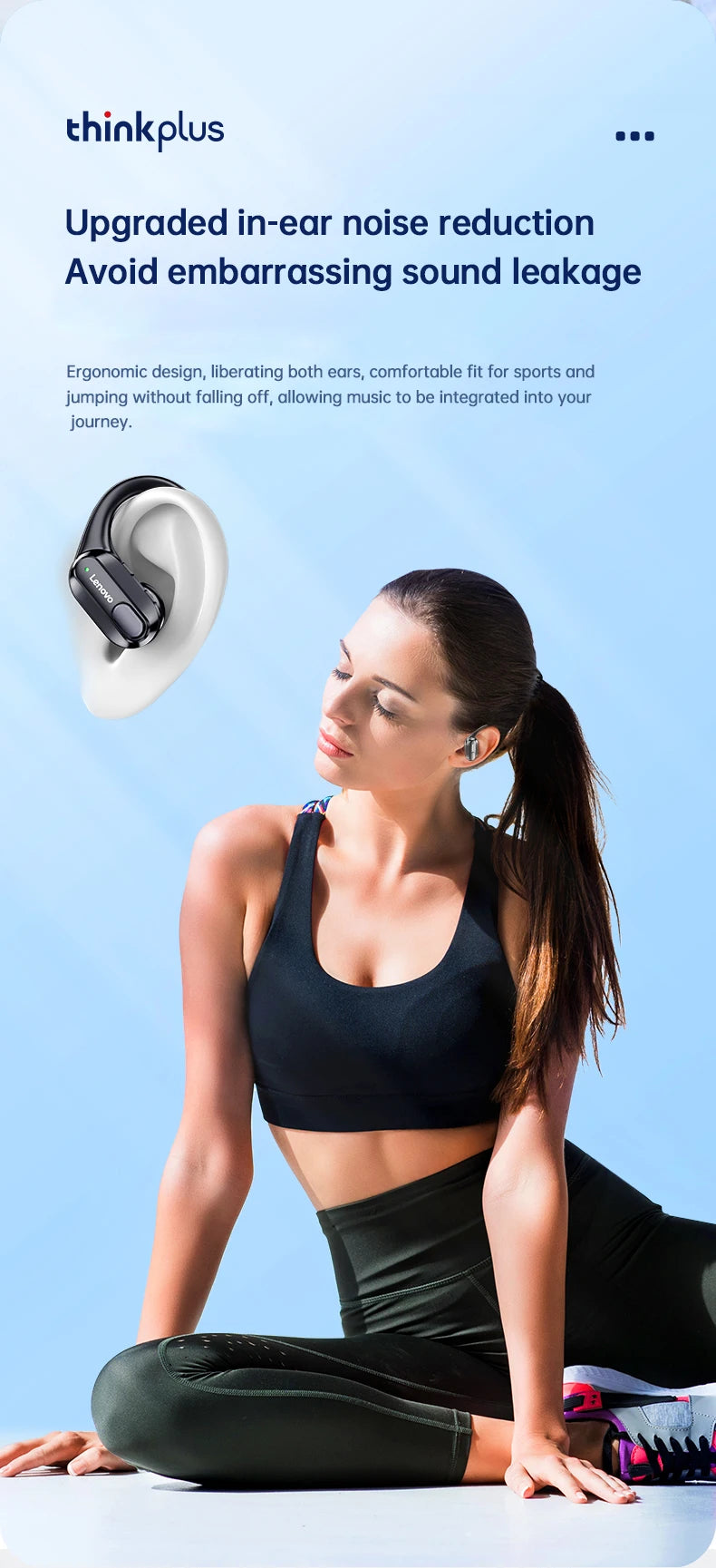 Original Lenovo XT80 Sports Wireless Earphones with Mics