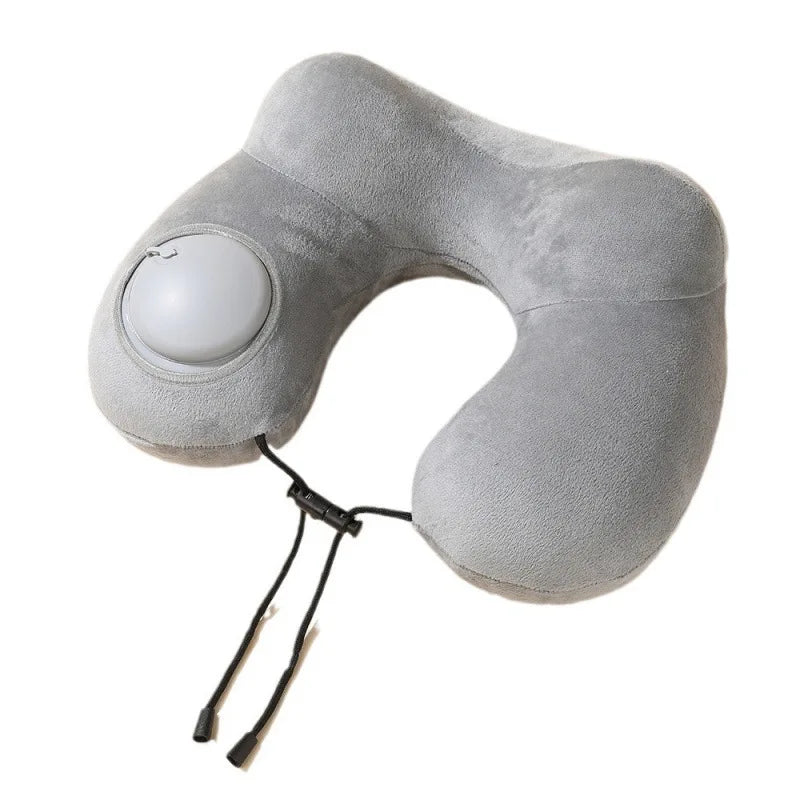 Portable Neck Pillow Press And Inflate