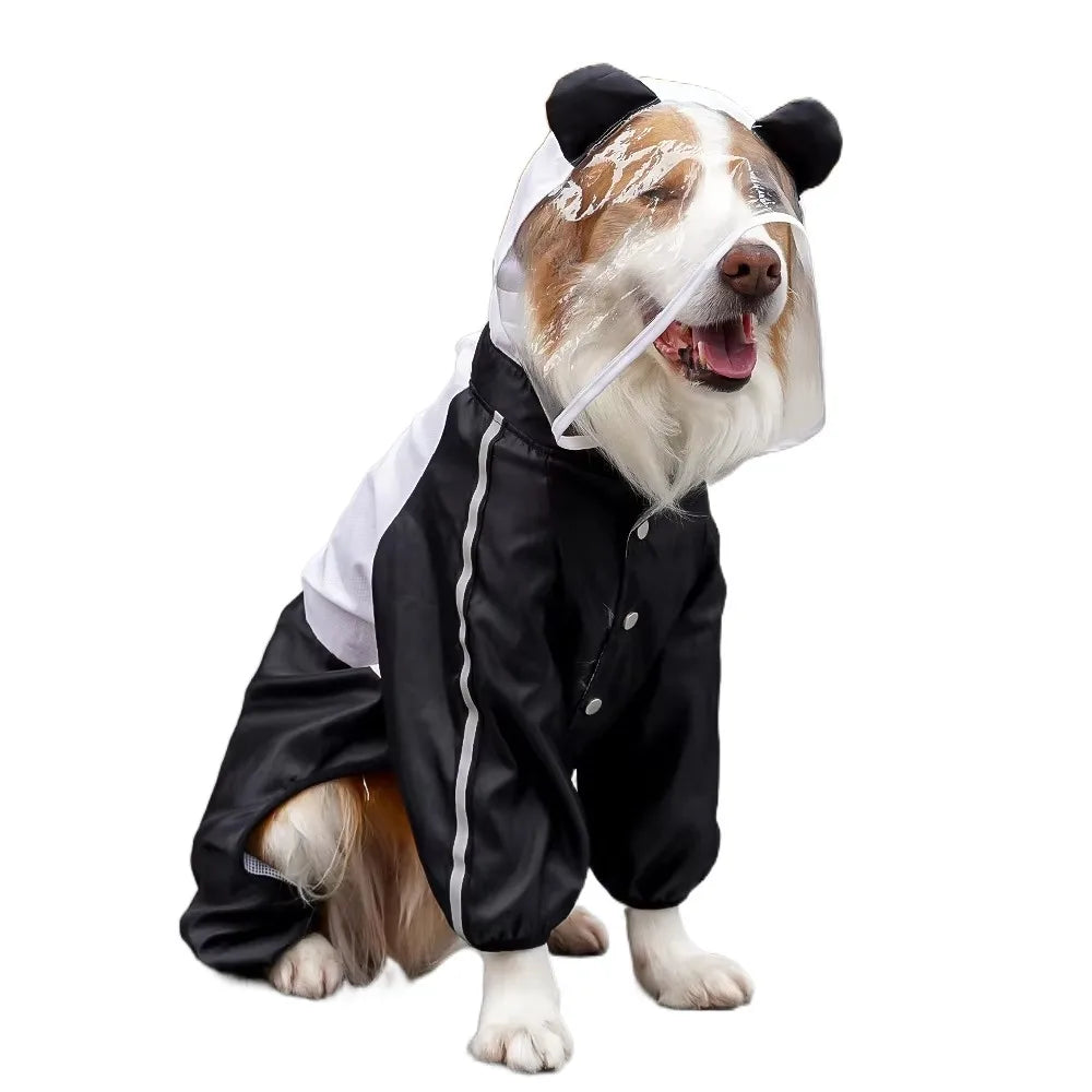 Cartoon Dog Raincoat with Hood
