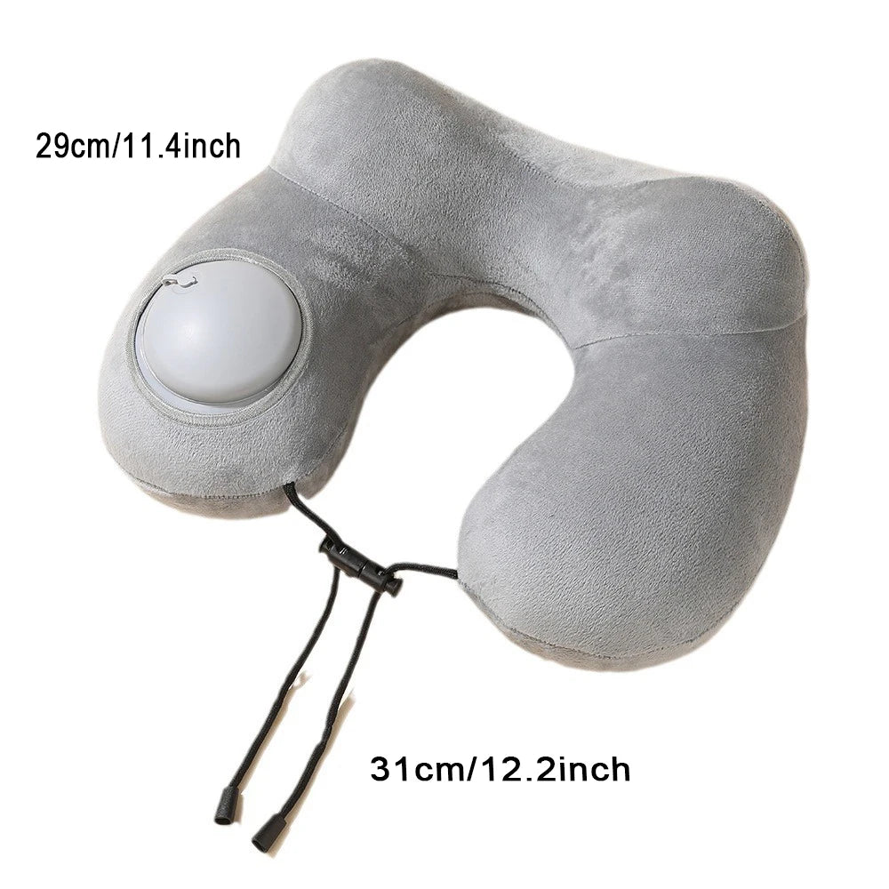 Portable Neck Pillow Press And Inflate
