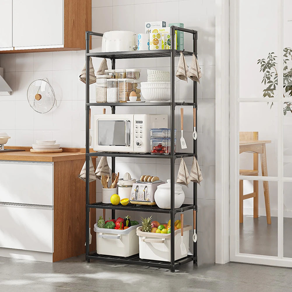 5 Tier Storage Shelves Heavy Duty Shelving Unit 66 Lbs Capacity