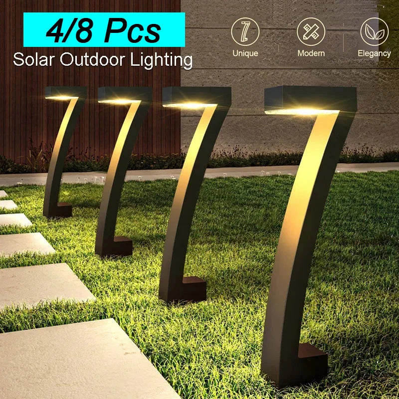 4/8 Pcs Solar LED Light Garden Lights