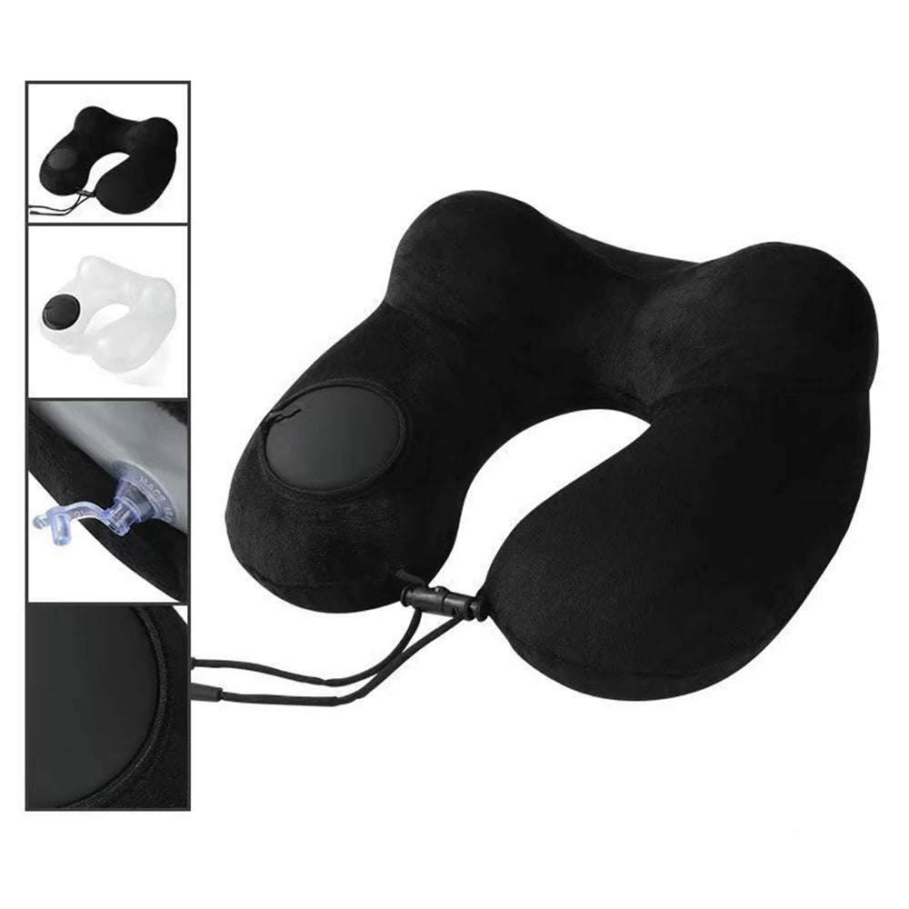 Portable Neck Pillow Press And Inflate