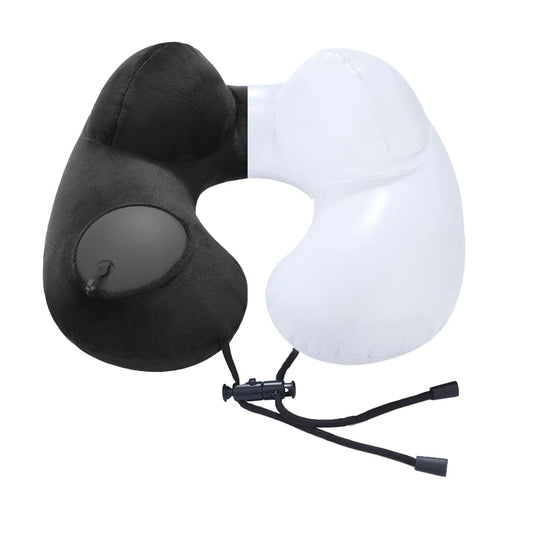Portable Neck Pillow Press And Inflate
