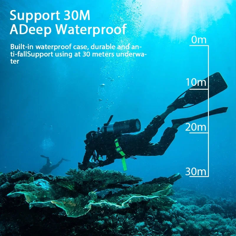 Portable Action Camera Waterproof Camera with Remote Control