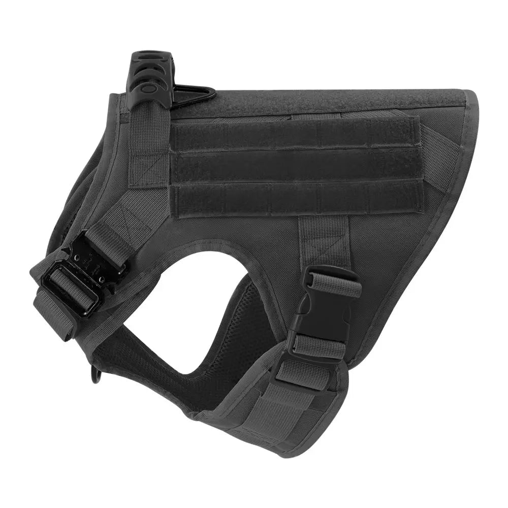 Large Dog Collar Military Harness