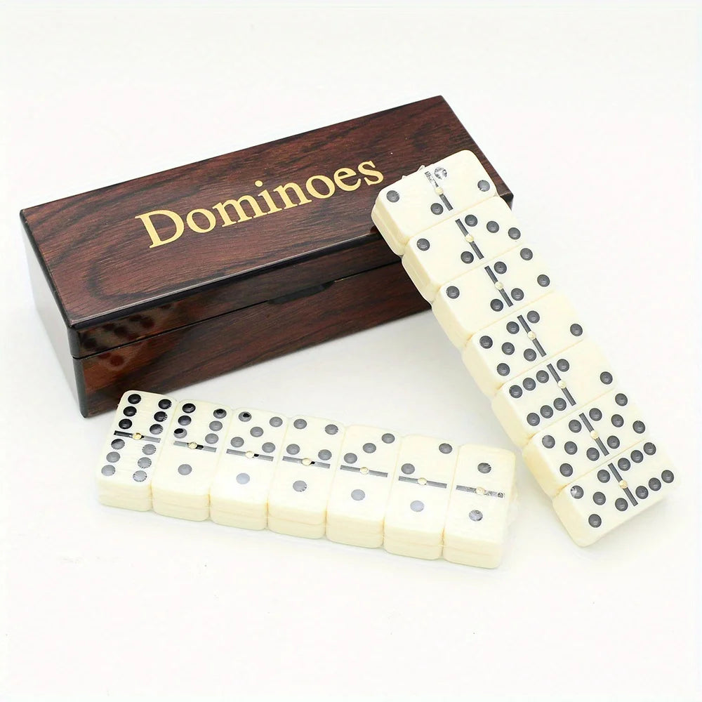 Wooden Dominoes Game Set 28pcs