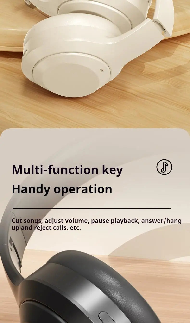 Over Ear HIFI Stereo Headsets Wireless Bluetooth Headphones