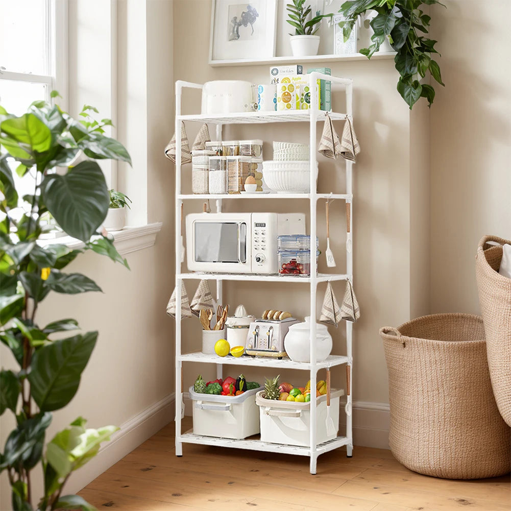 5 Tier Storage Shelves Heavy Duty Shelving Unit 66 Lbs Capacity