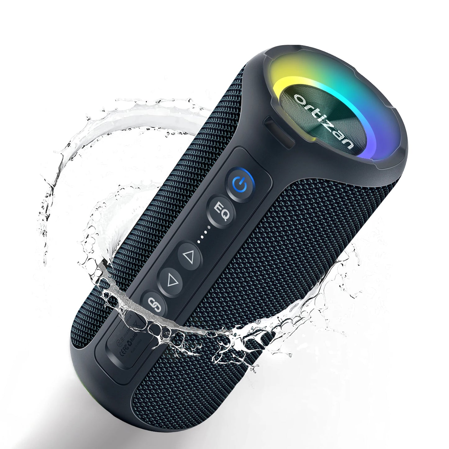 Ortizan Bluetooth Speakers 40W Enhanced Bass Portable 30Hrs IP7 Waterproof