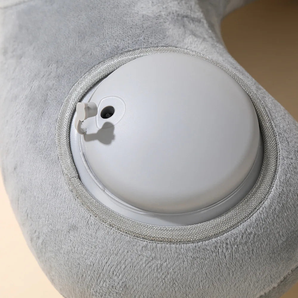 Portable Neck Pillow Press And Inflate