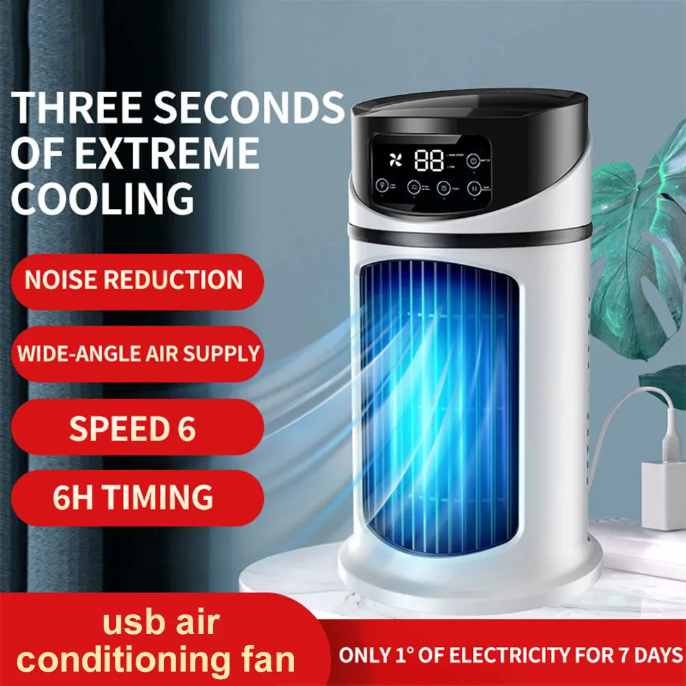Cooling Desk Fan - Portable 6-Speed Cooler