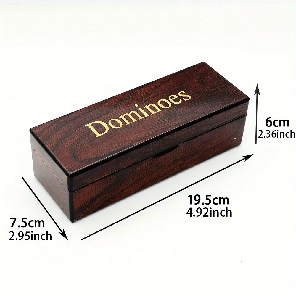 Wooden Dominoes Game Set 28pcs