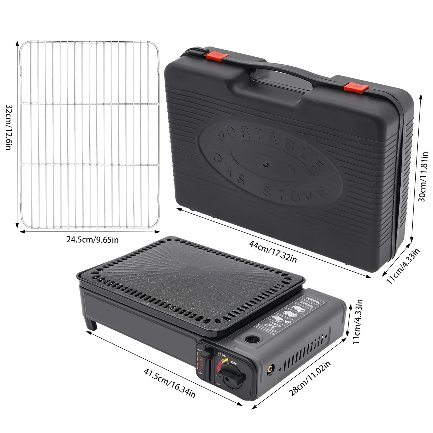 Butane Grill Stove Portable Camping Table Grill