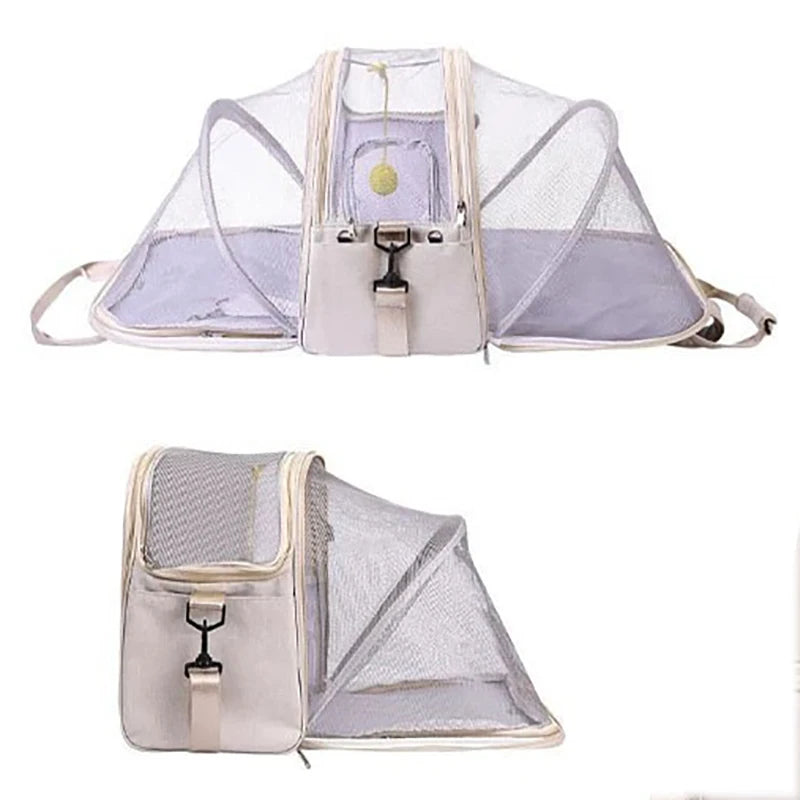 2-in-1 Multifunctional Cat Backpack With Double Expandable