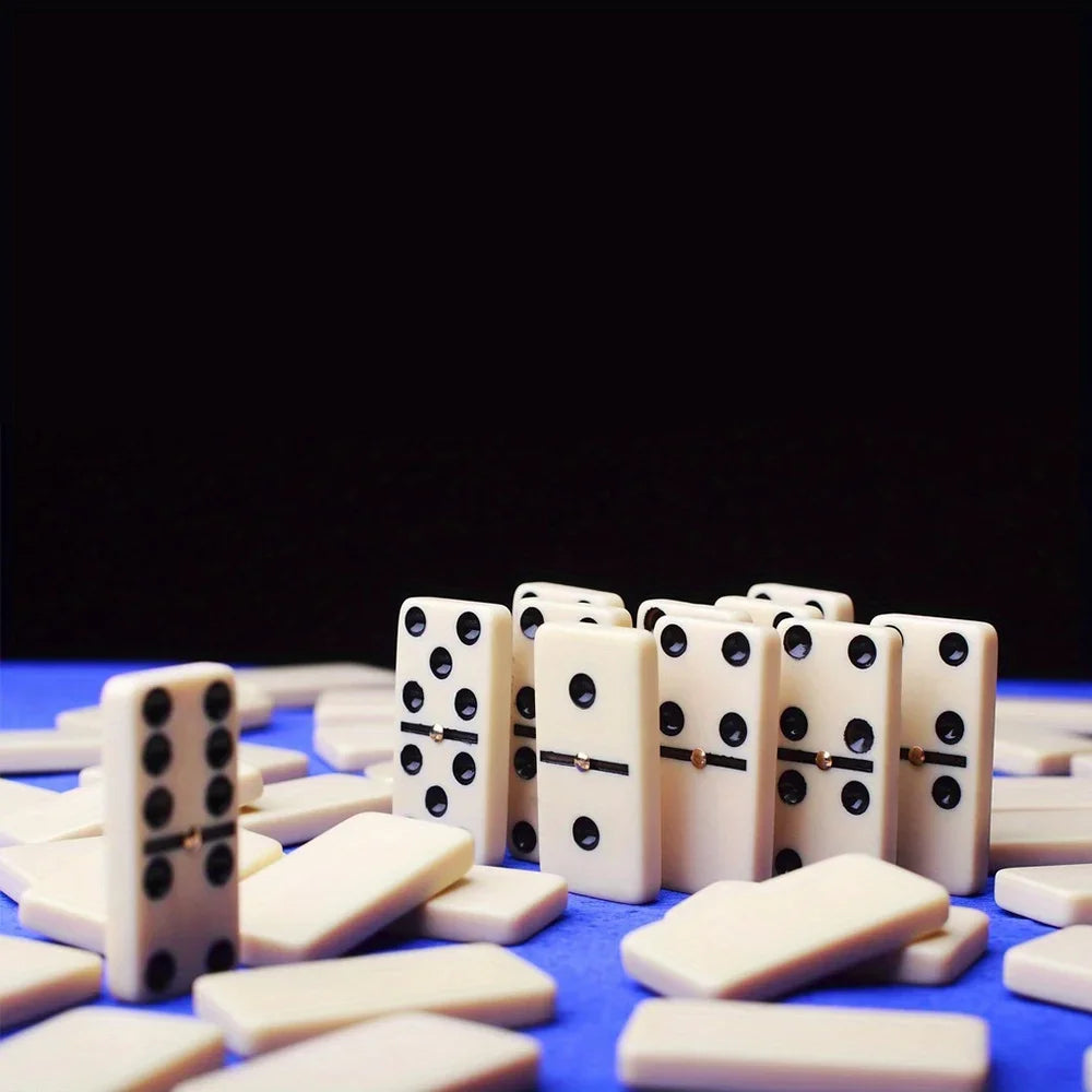Wooden Dominoes Game Set 28pcs