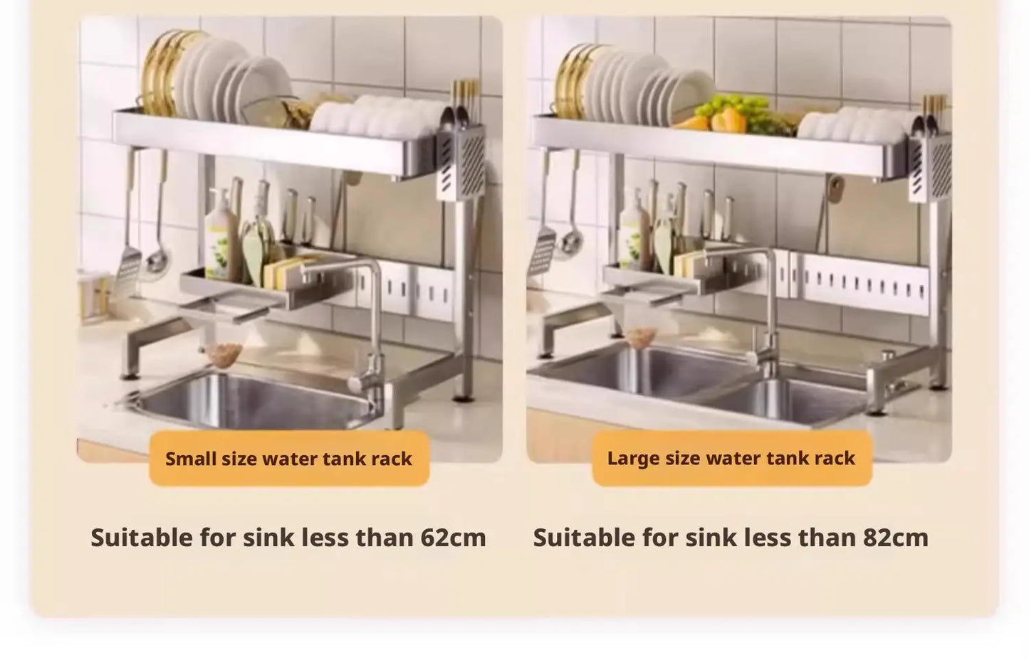 Adjustable Sink Drying Rack Over The Sink Dish Drying Holder