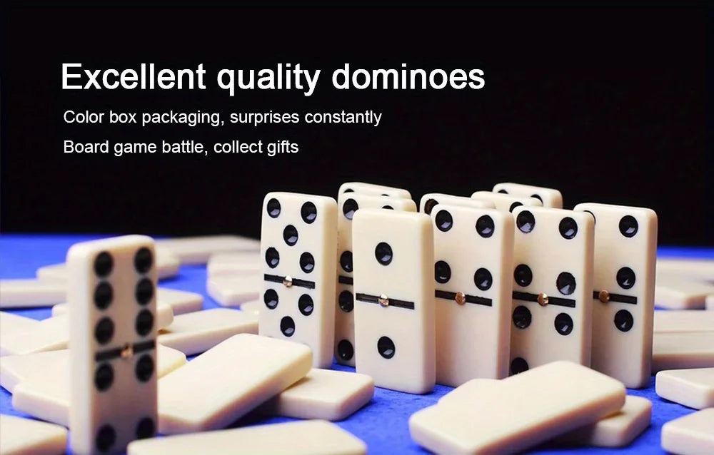 Wooden Dominoes Game Set 28pcs