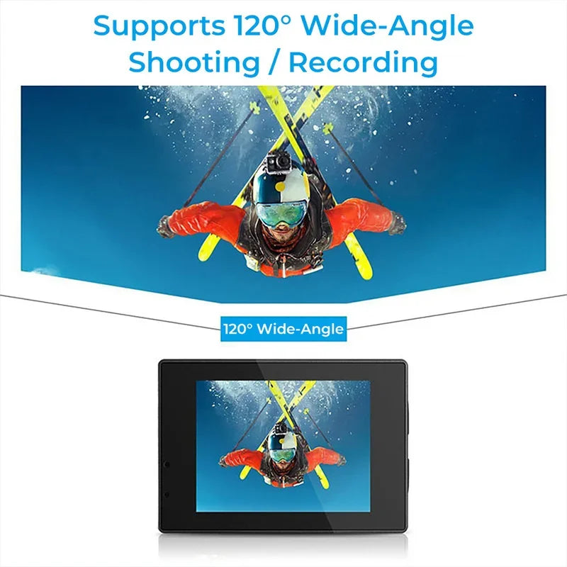 Portable Action Camera Waterproof Camera with Remote Control