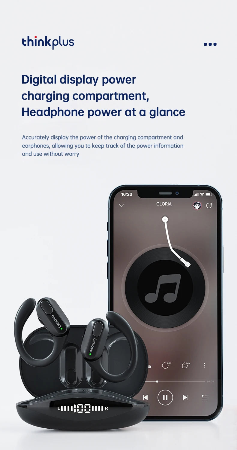 Original Lenovo XT80 Sports Wireless Earphones with Mics