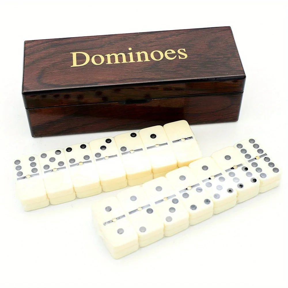 Wooden Dominoes Game Set 28pcs