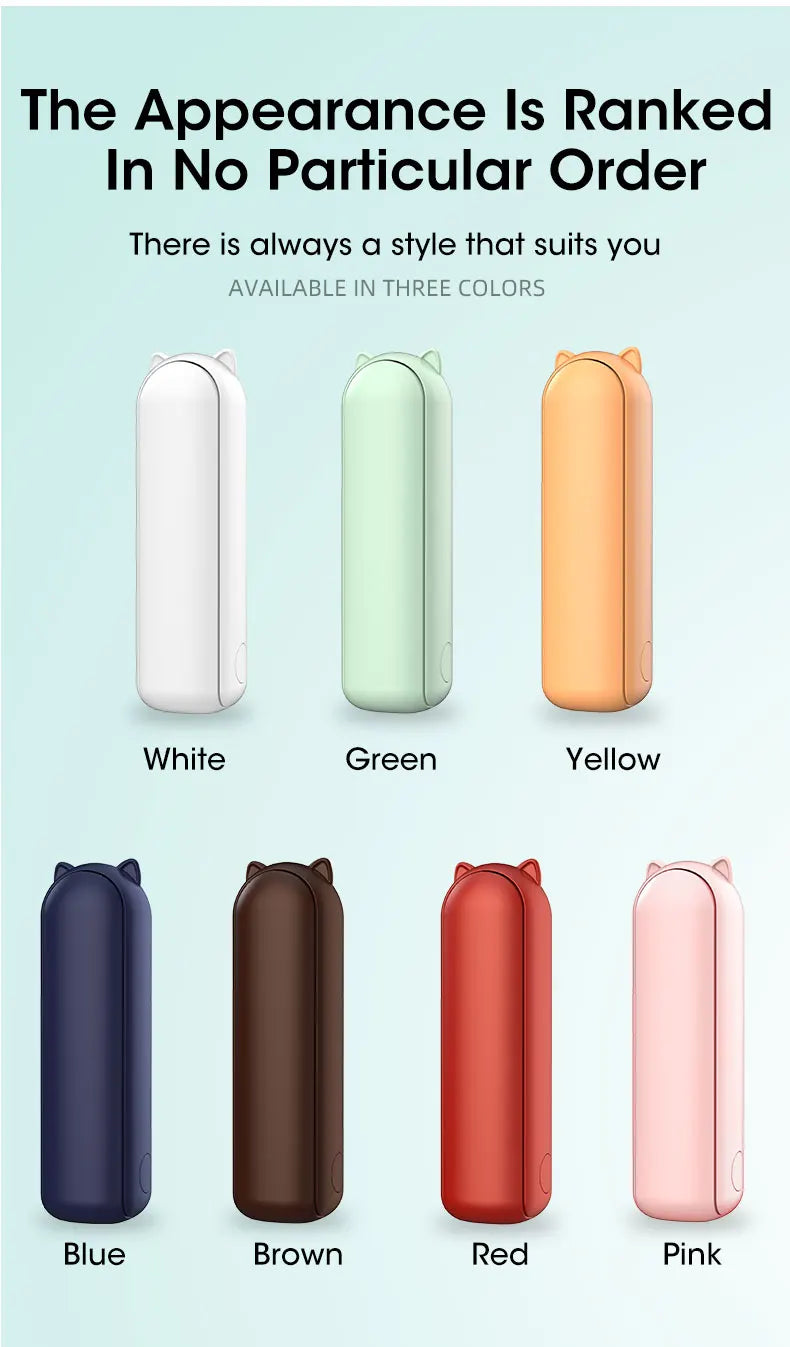 Mini Portable Fan USB Rechargeable Cooler Collapsible 2000mAh