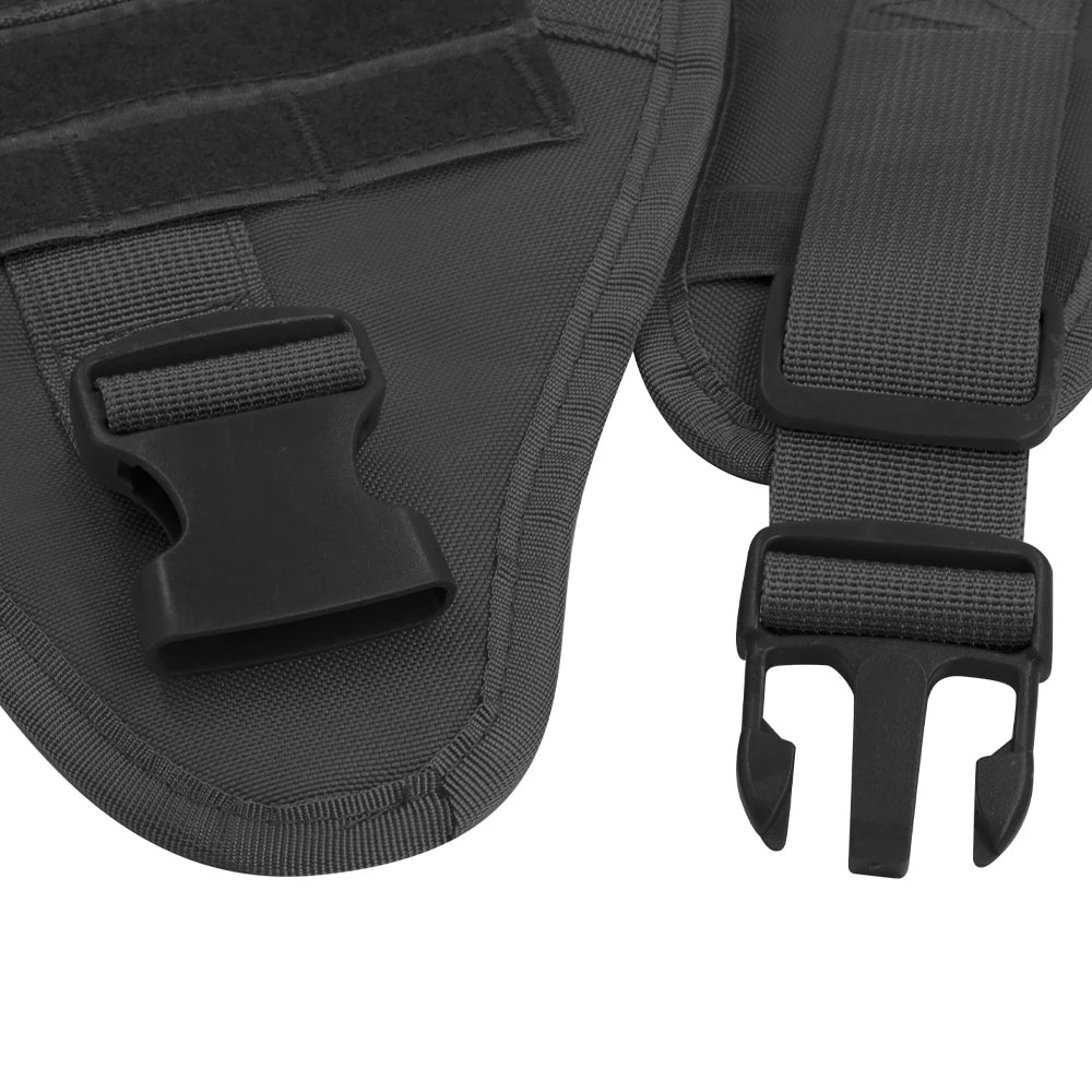Large Dog Collar Military Harness