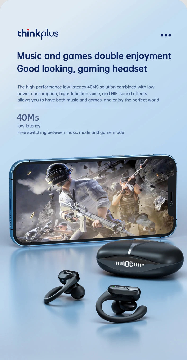 Original Lenovo XT80 Sports Wireless Earphones with Mics