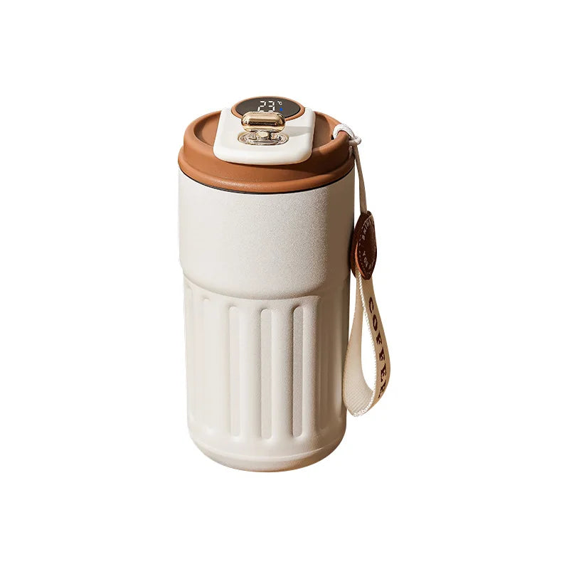 450ml Thermos Bottle Smart Display Temperature 316 Stainless Steel Vacuum Cup Office Coffee