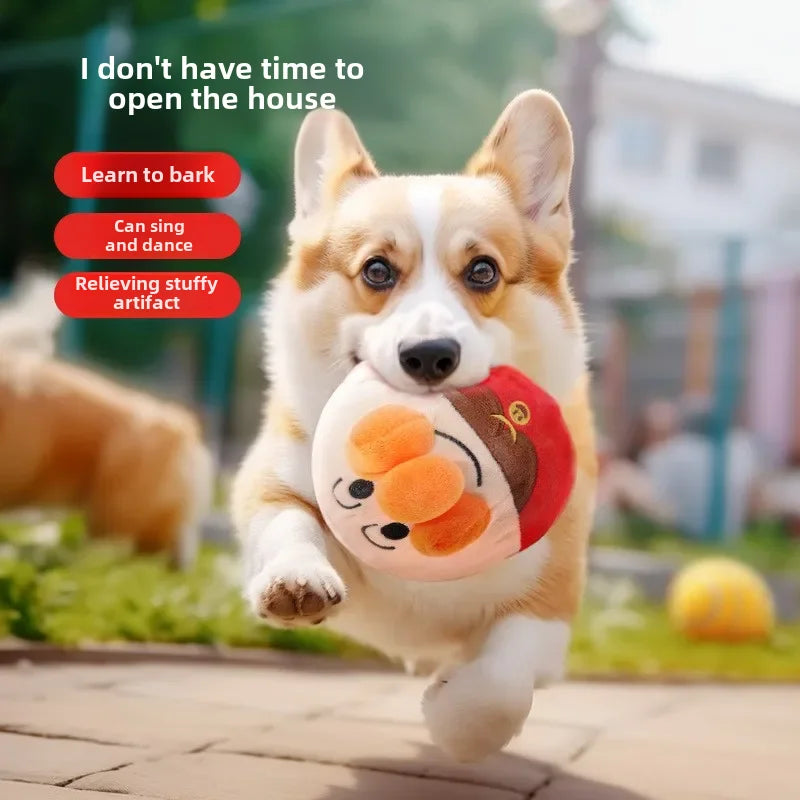 Dog Toy Interactive Puzzle Electric Plush Jumping Ball