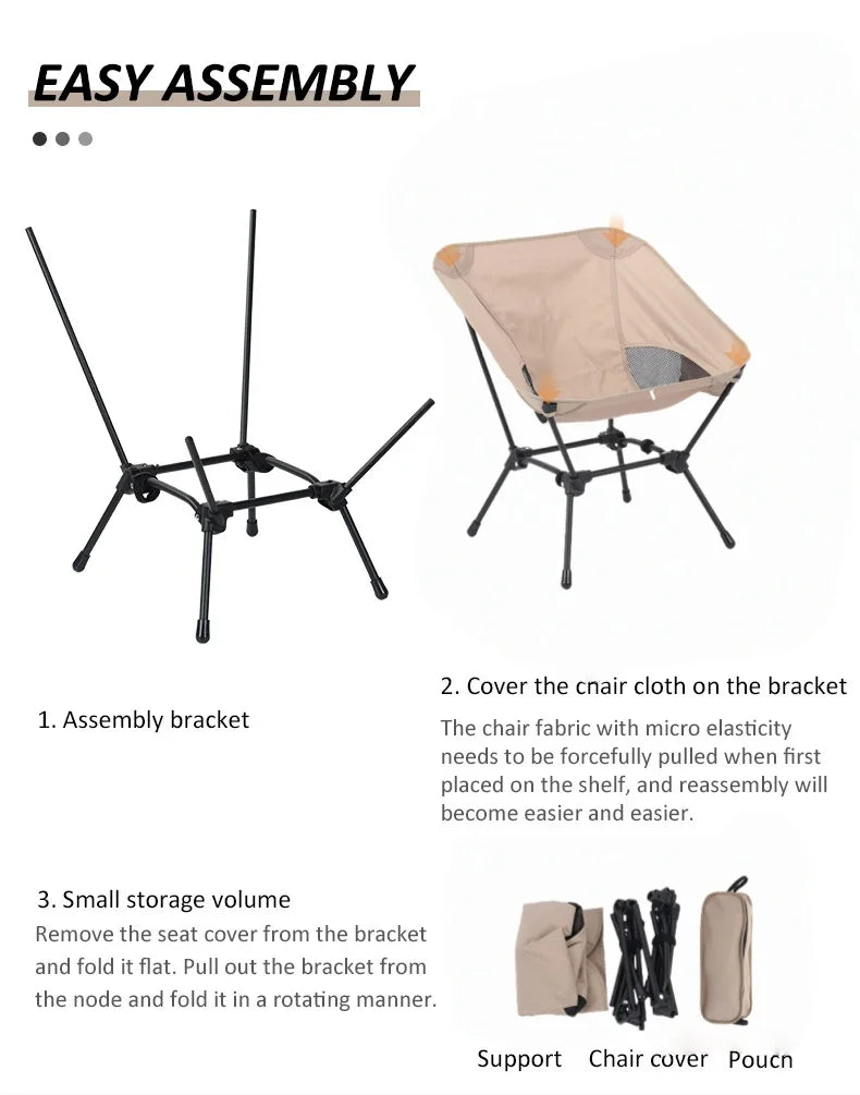 Beach Fishing Stool Portable Folding Camping Chair