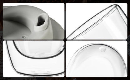 12/15OZ Double Wall BOROSILICATE Glass Coffee Mug