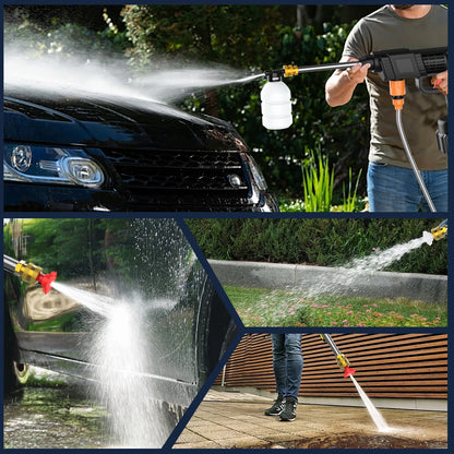 Cordless High Pressure Water Gun for Cleaning Car Wash Machine Garden Watering Water Gun Power Tool for Makita 18V Battery