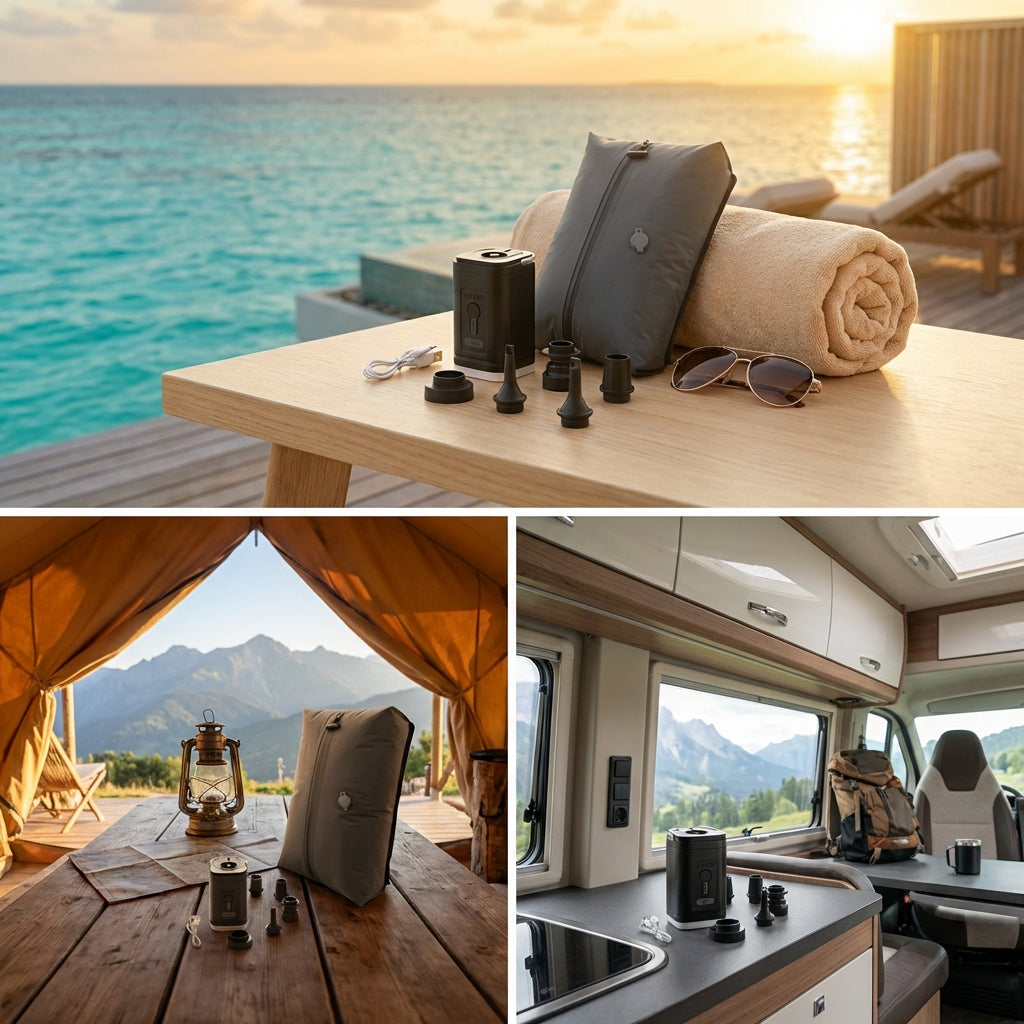 Mochila de Compresión al Vacío con Bomba