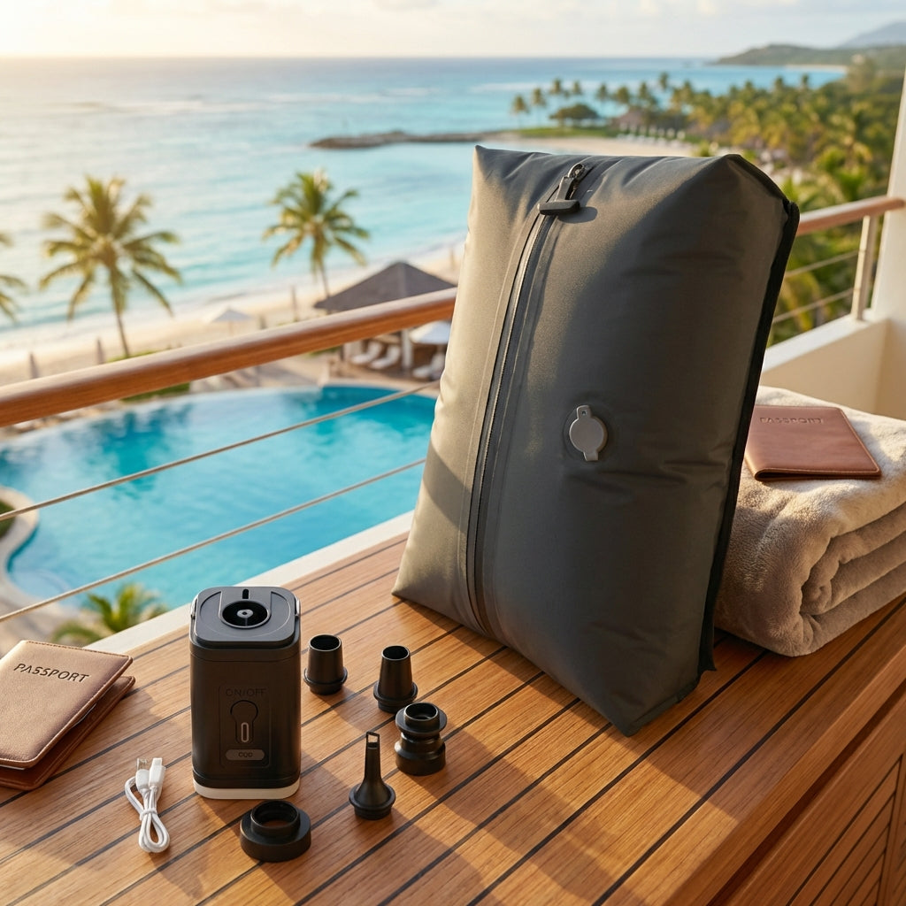 Mochila de Compresión al Vacío con Bomba