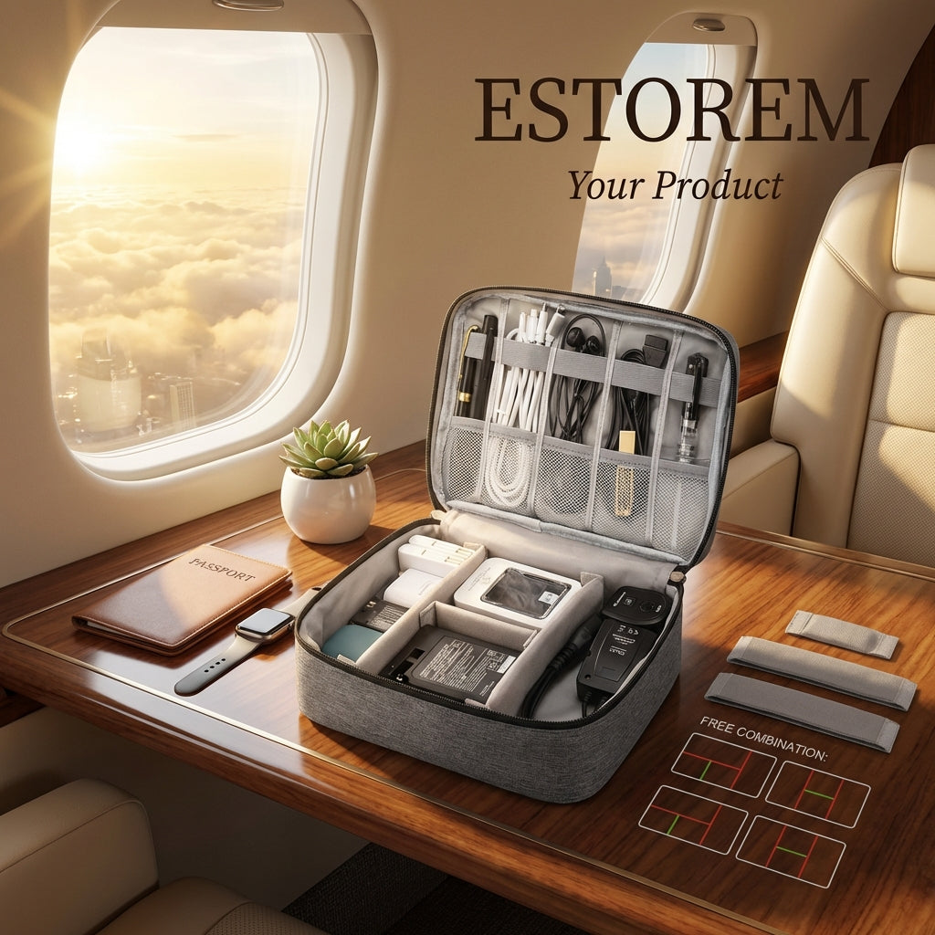 Organizador de Cables de Viaje Impermeable