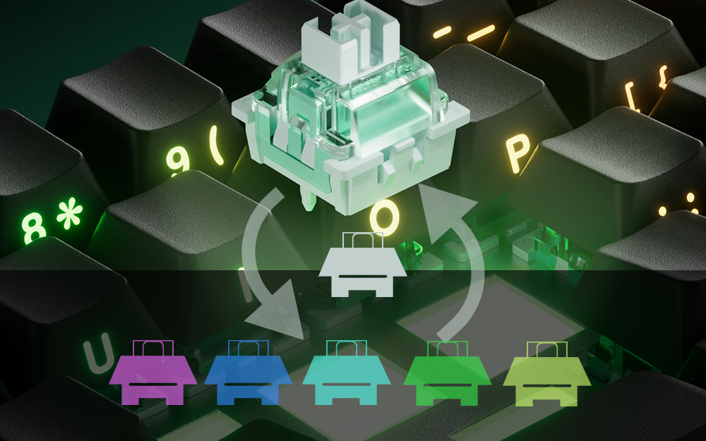 Mechanical Keyboard Magnetic Switch 0.01mm 8K ARGB HE/TMR