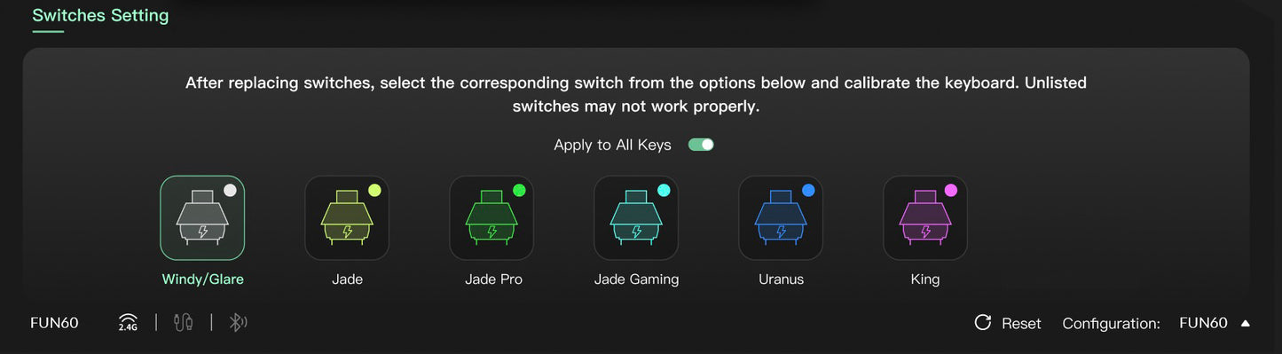 Mechanical Keyboard Magnetic Switch 0.01mm 8K ARGB HE/TMR