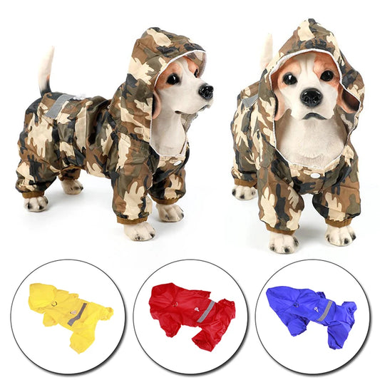 Waterproof Raincoat For Dogs With Hood