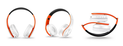 Wireless Headphones Bluetooth Stereo Headset Game with Build-in MIC with Universal for Android and iOS